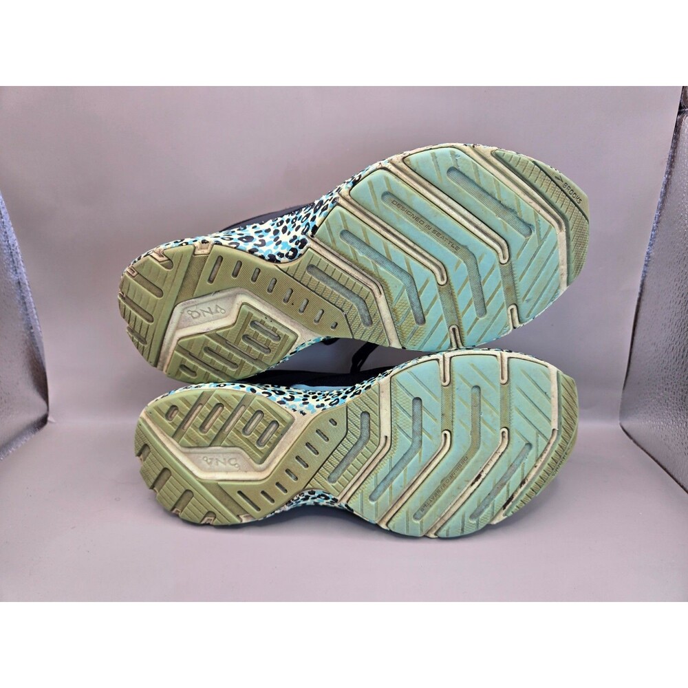 Brooks Launch 8 Shoes Women's 8 Black Leopard Cheetah Running Athletic Sneakers - Picture 7 of 9